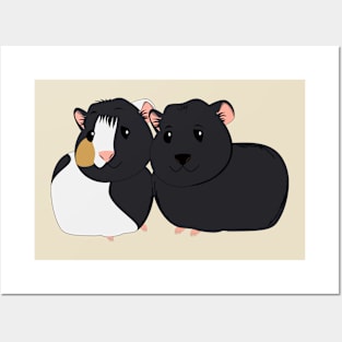 2 little guinea pigs Posters and Art